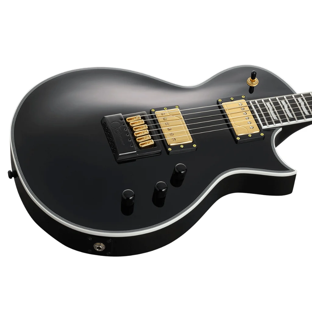 ESP E-II Eclipse FT Full Thickness Evertune Electric Guitar - Black - Image 8