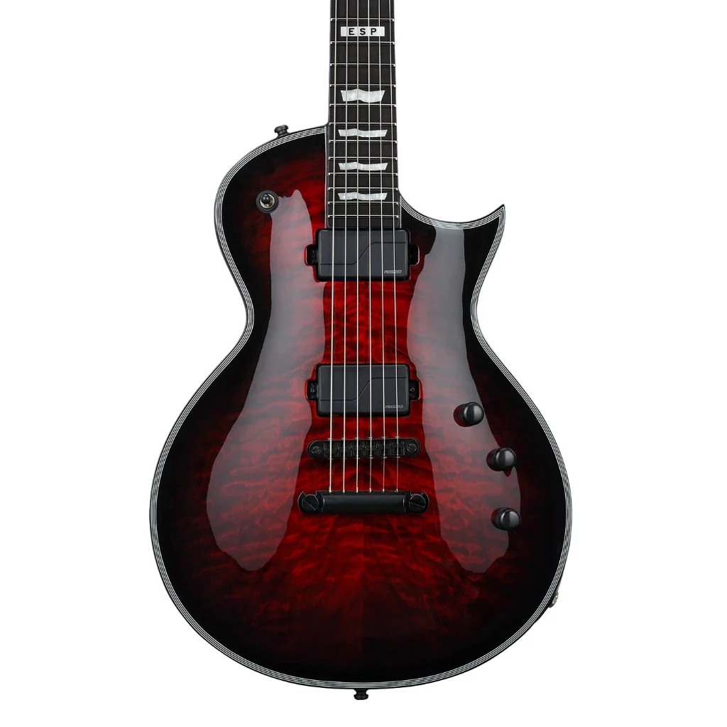 ESP E-II Eclipse QM Electric Guitar - See-thru Black Cherry Sunburst