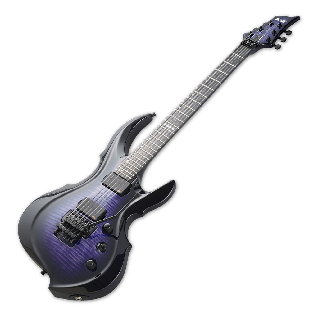 ESP E-II FRX Electric Guitar Flamed Maple Reindeer Blue - Image 8