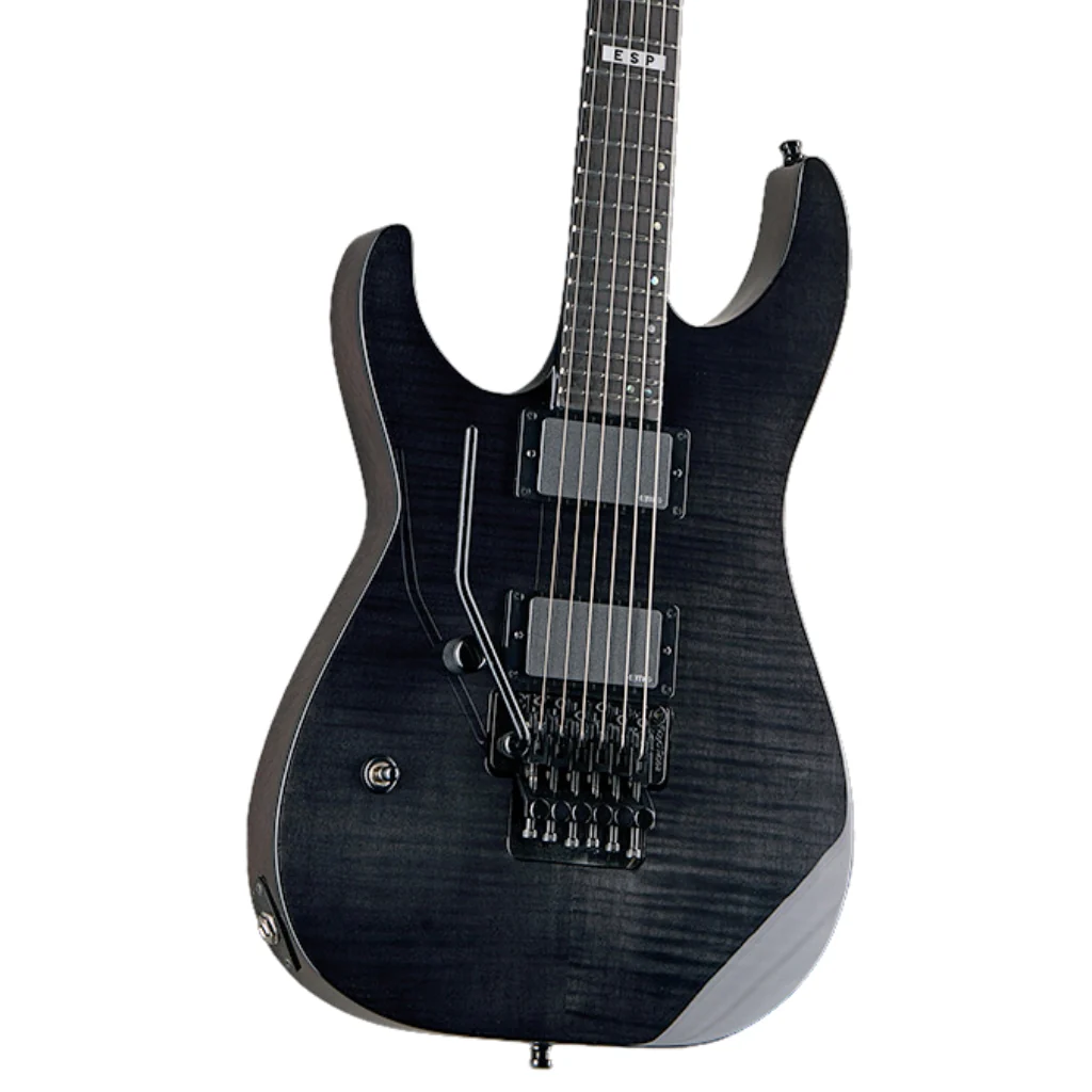 ESP E-II M-II Left Handed Electric Guitar - See Thru Black - Image 6