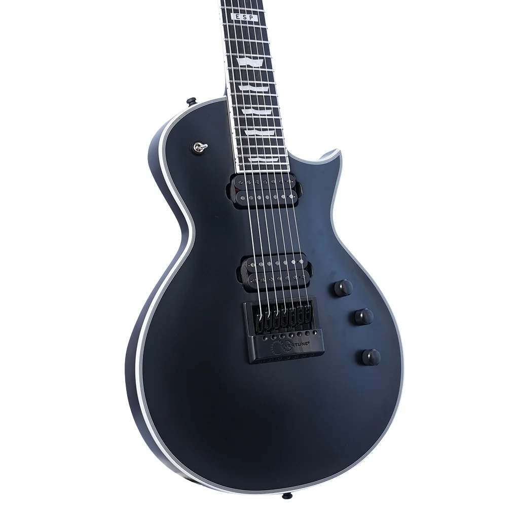 ESP E2 Eclipse 7-String Electric Guitar w/Evertune Bridge - Black - Image 8
