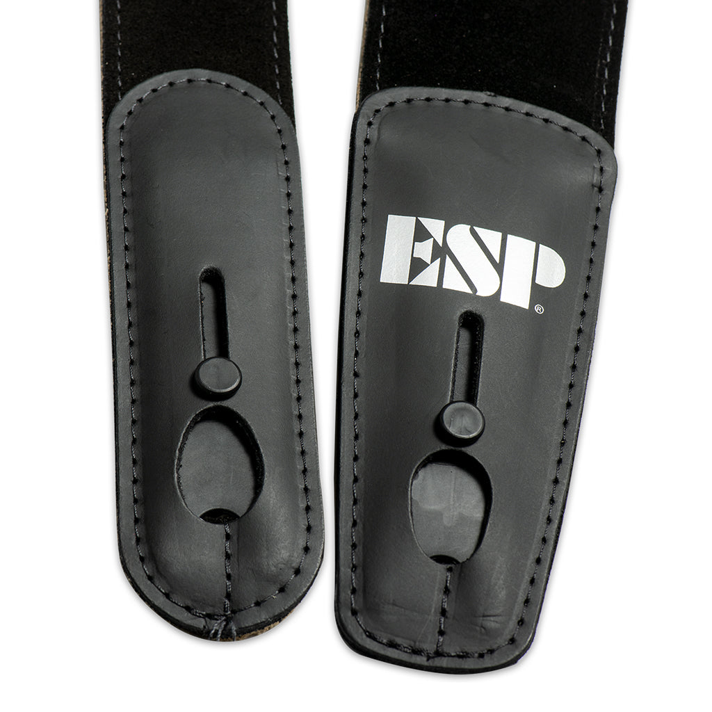 ESP Lock it Strap 2.5'' Suede Leather Black - Image 2