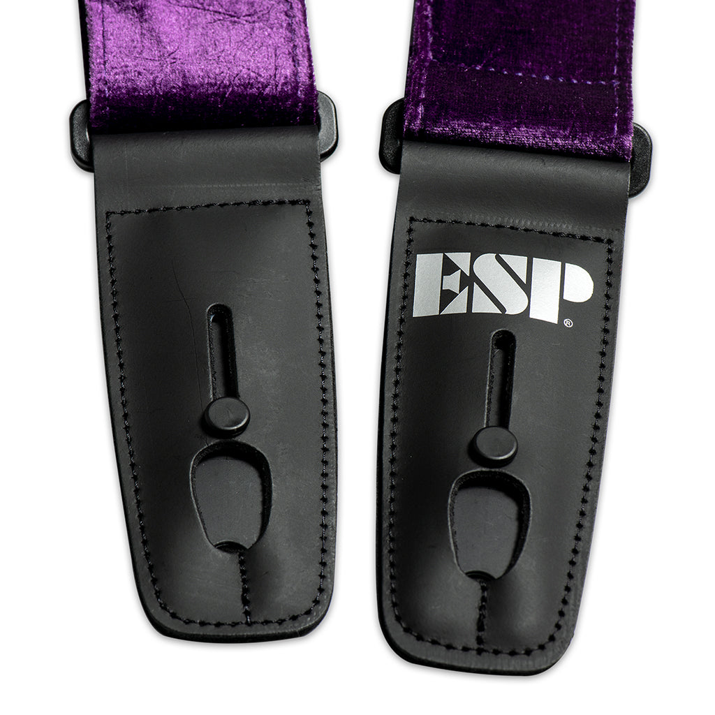 ESP Lock it Strap 2'' Crushed Velvet Purple - Image 2