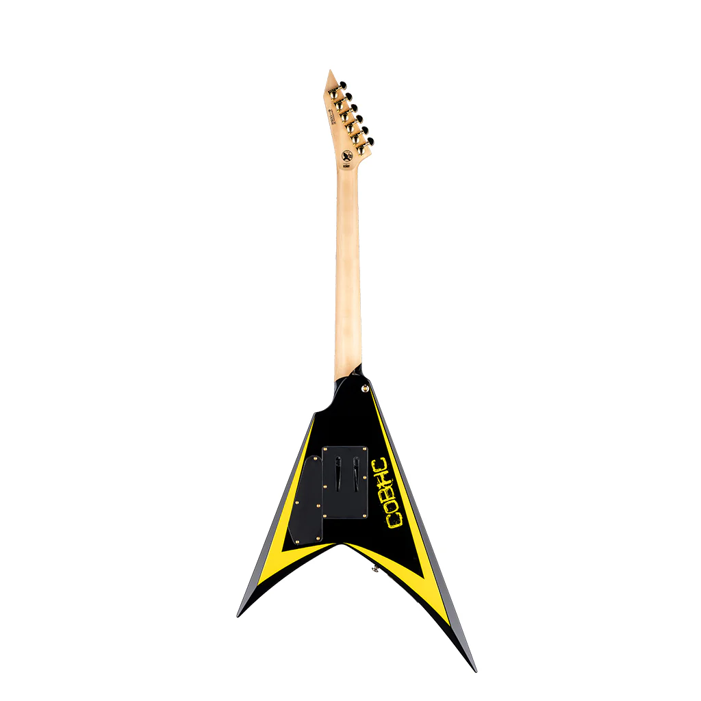 ESP LTD Alexi Laiho Signature Arrowhead SE 20th Anniversary Electric Guitar - Black w/Yellow Bevels - Image 4