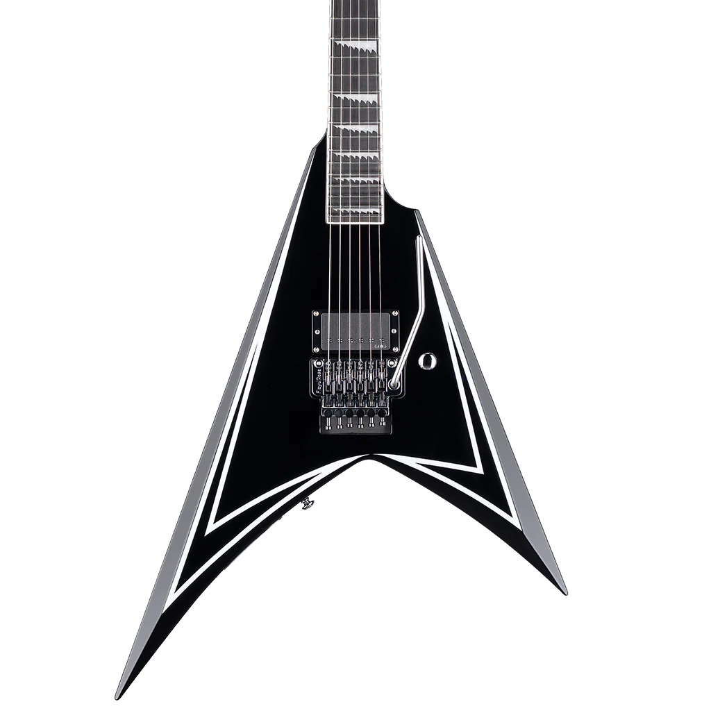ESP LTD Alexi Laiho Signature Sawtooth SE 20th Anniversary Electric Guitar - Black w/White Pinstripes
