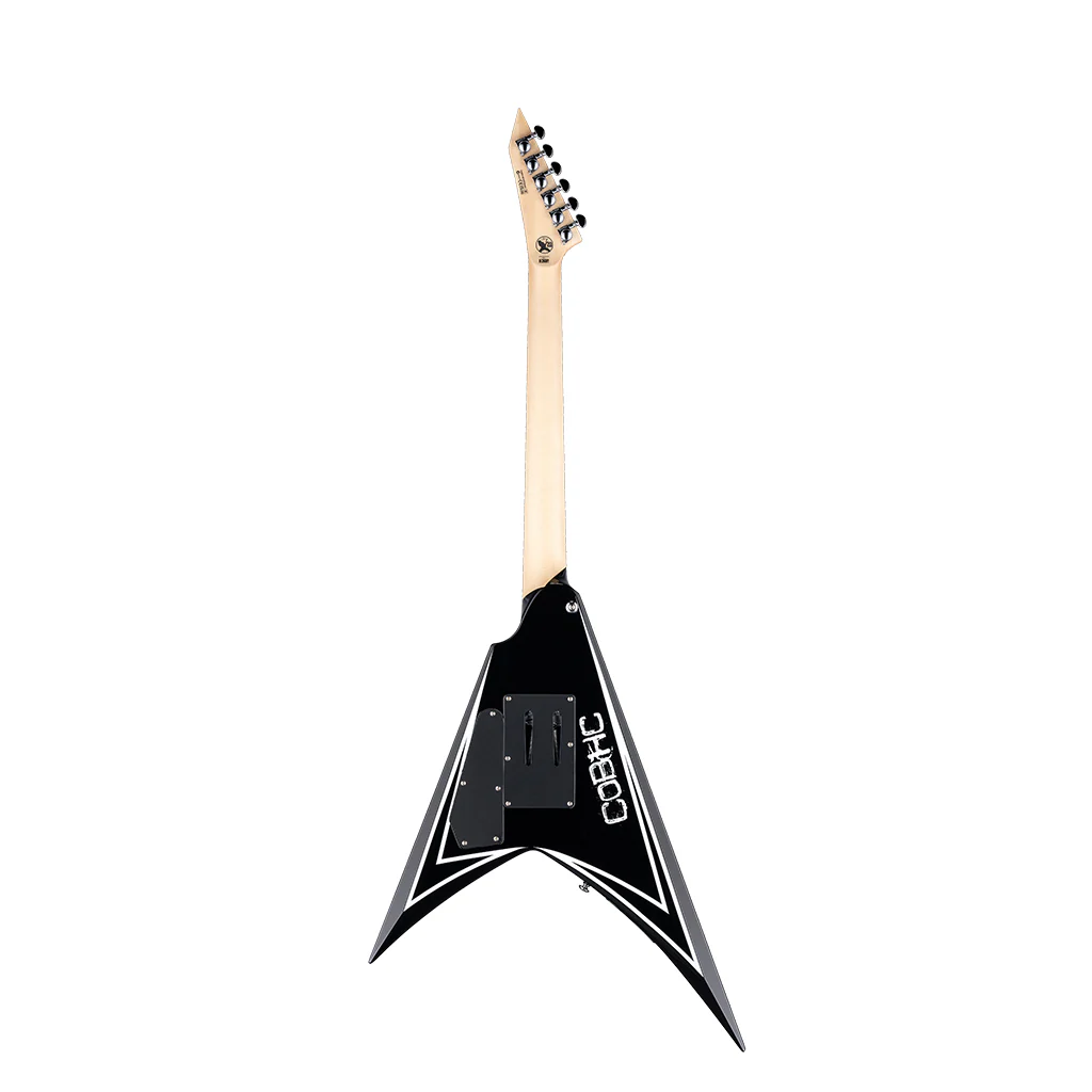 ESP LTD Alexi Laiho Signature Sawtooth SE 20th Anniversary Electric Guitar - Black w/White Pinstripes - Image 4