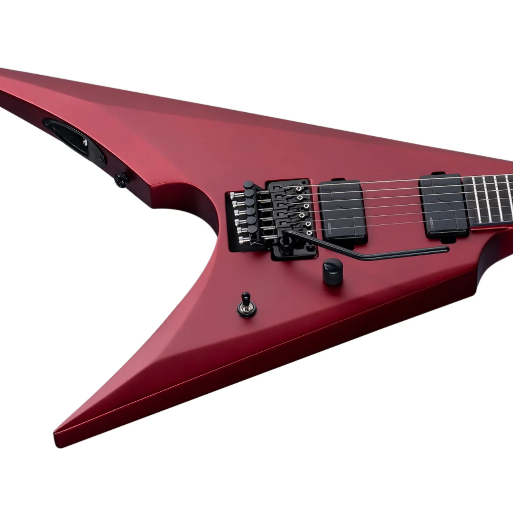 ESP LTD Arrow-1000 Fishman Pickups Electric Guitar - Candy Apple Red Satin - Image 8
