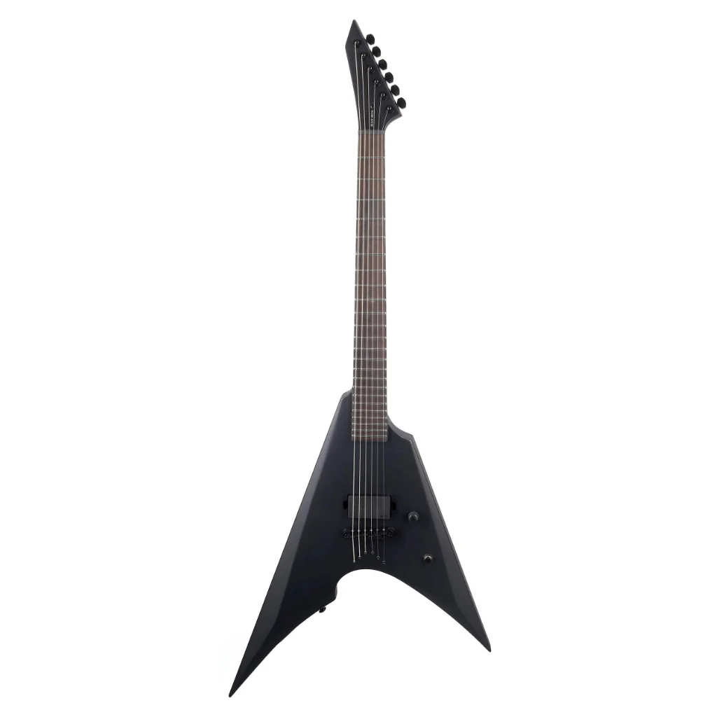 ESP LTD Arrow-NT Black Metal Electric Guitar - Black Satin - Image 2
