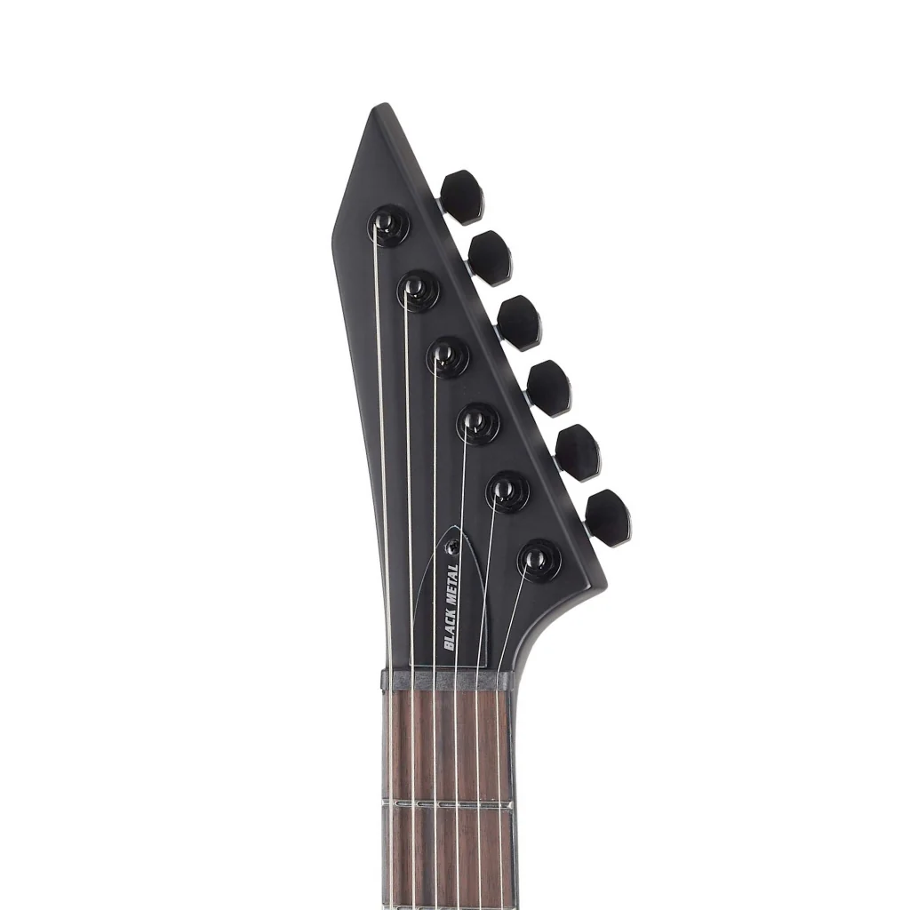 ESP LTD Arrow-NT Black Metal Electric Guitar - Black Satin - Image 4
