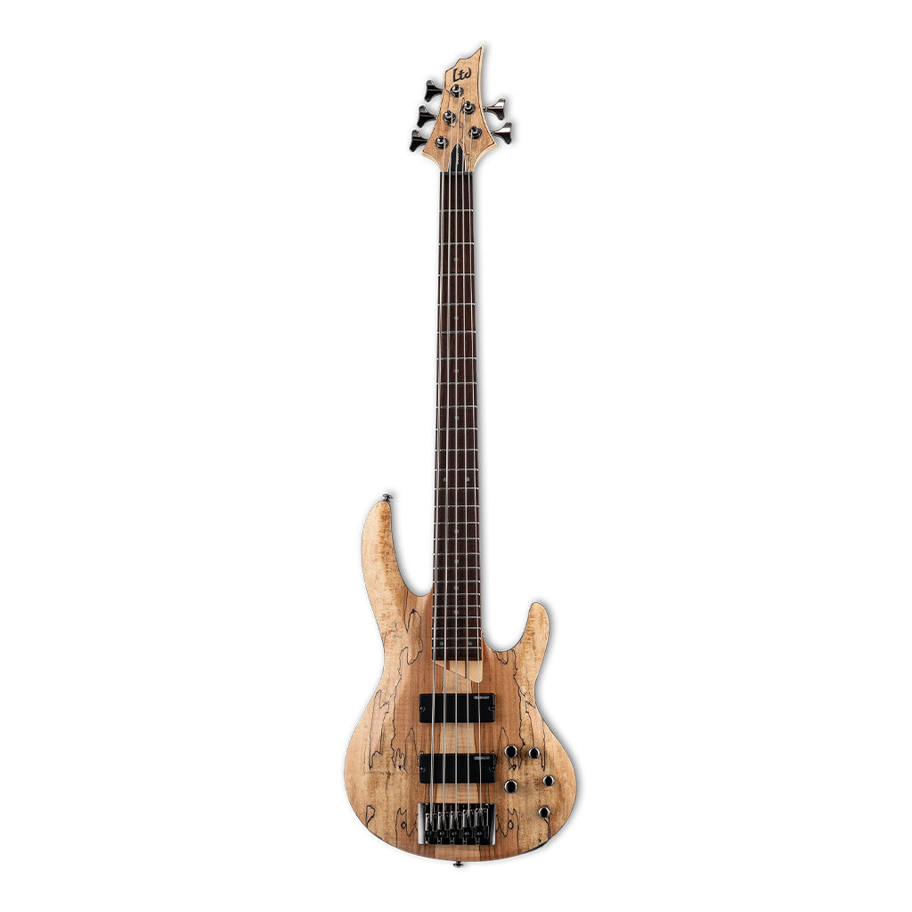 ESP LTD B-205 Spalted Maple 5-String Bass - Natural Satin - Image 2