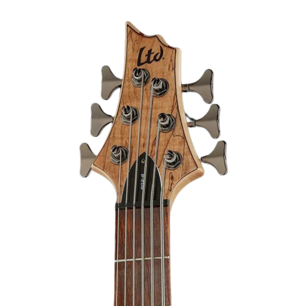 ESP LTD B-206SM 6-String Left-Handed Bass Guitar - Natural Satin - Image 4