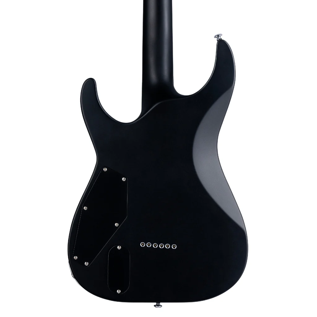 ESP LTD Deluxe MH-1000NT Bold Binding Electric Guitar - Black Satin - Image 2