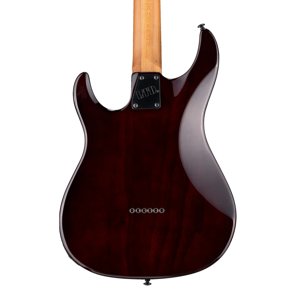 ESP LTD Deluxe SN-1000 HT Electric Guitar - Dark Brown Sunburst - Image 2