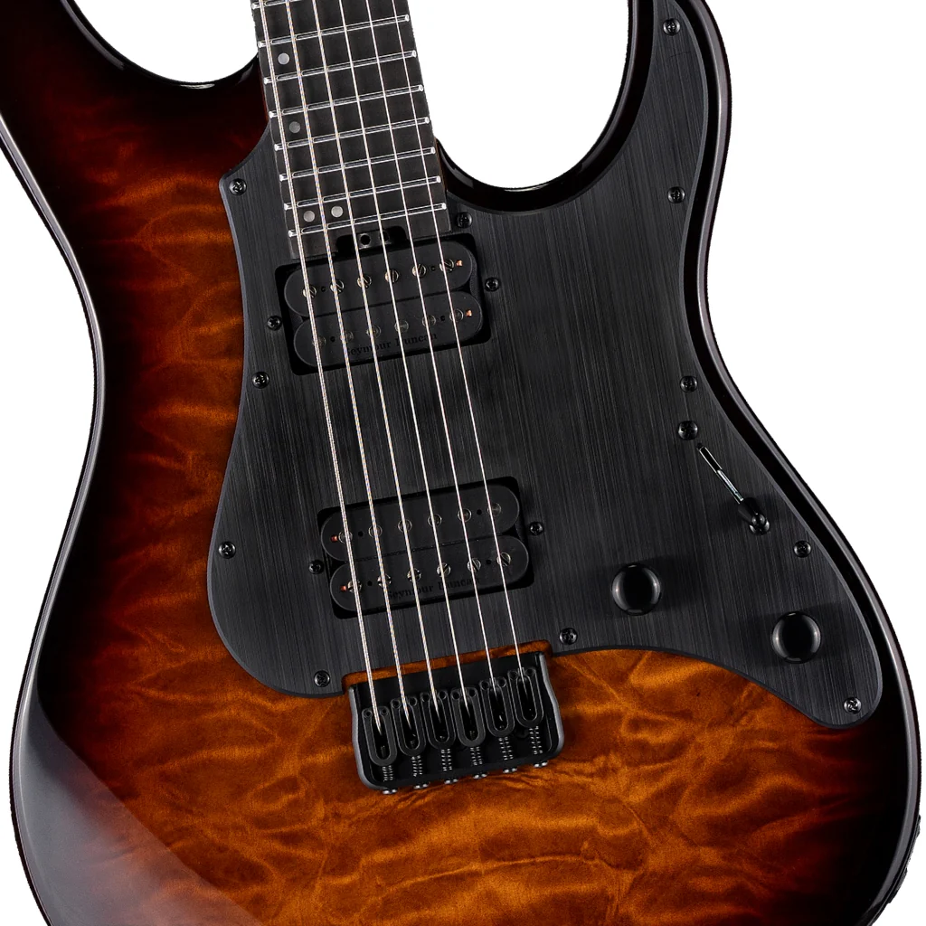 ESP LTD Deluxe SN-1000 HT Electric Guitar - Dark Brown Sunburst - Image 7