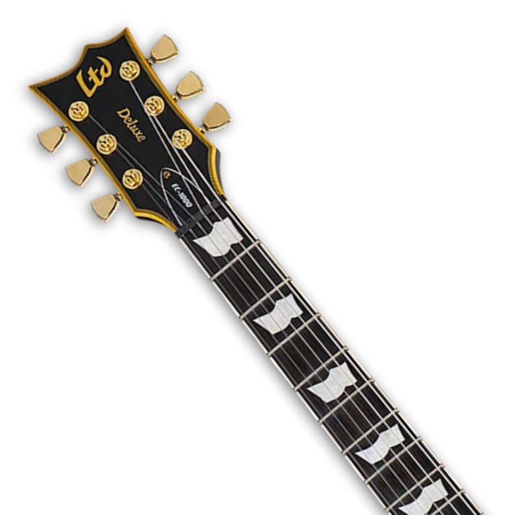 ESP LTD EC-1000 Deluxe Left Handed Electric Guitar - Vintage Black - Image 4