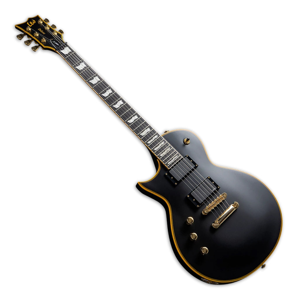 ESP LTD EC-1000 Deluxe Left Handed Electric Guitar - Vintage Black - Image 6