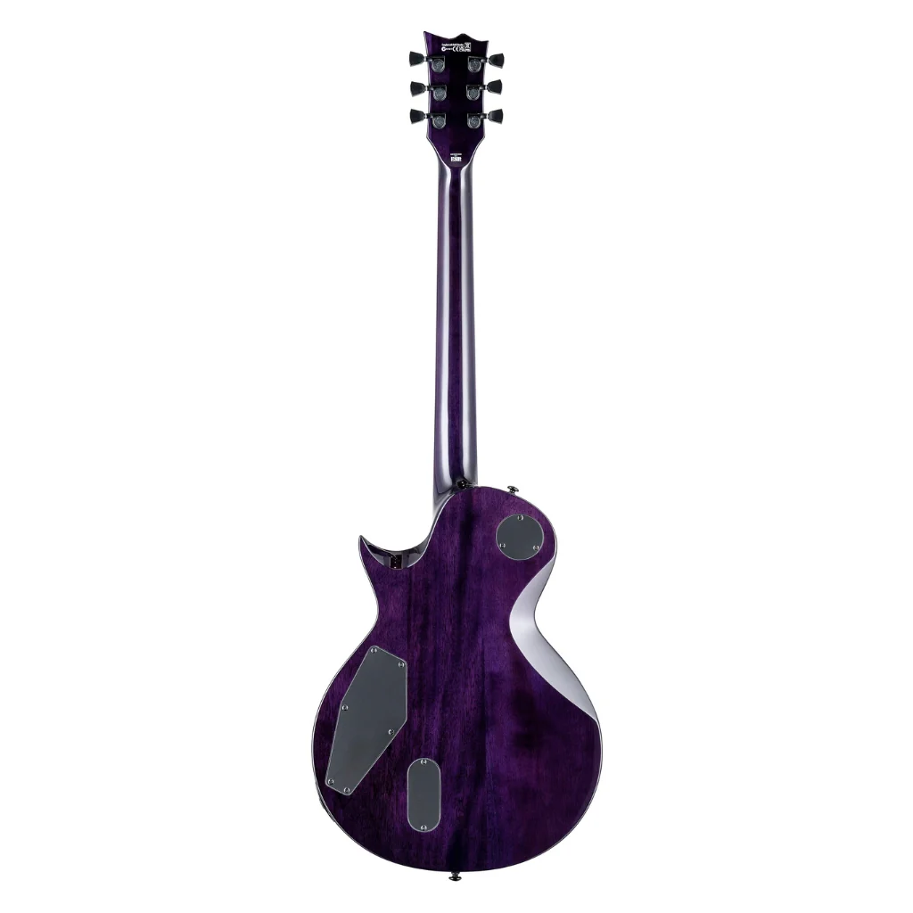 ESP LTD EC-1000 Quilted Maple Electric Guitar - See Thru Purple - Image 3