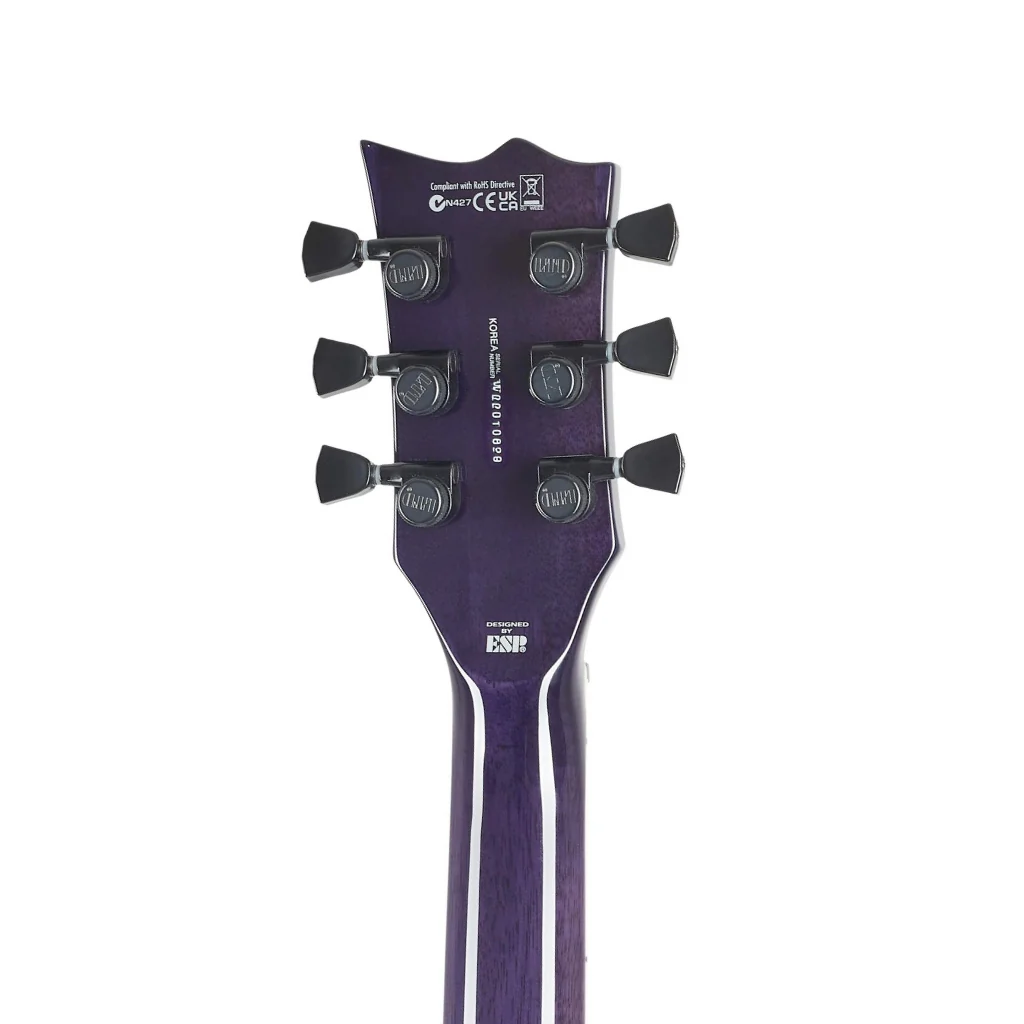 ESP LTD EC-1000 Quilted Maple Electric Guitar - See Thru Purple - Image 5
