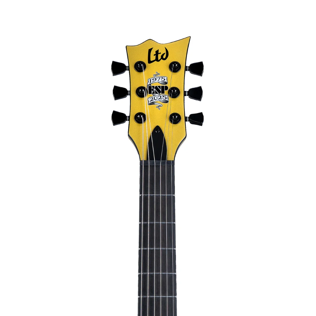 ESP LTD EC-2025 50th Anniversary Electric Guitar - Metallic Gold, Ebony Fingerboard - Image 5