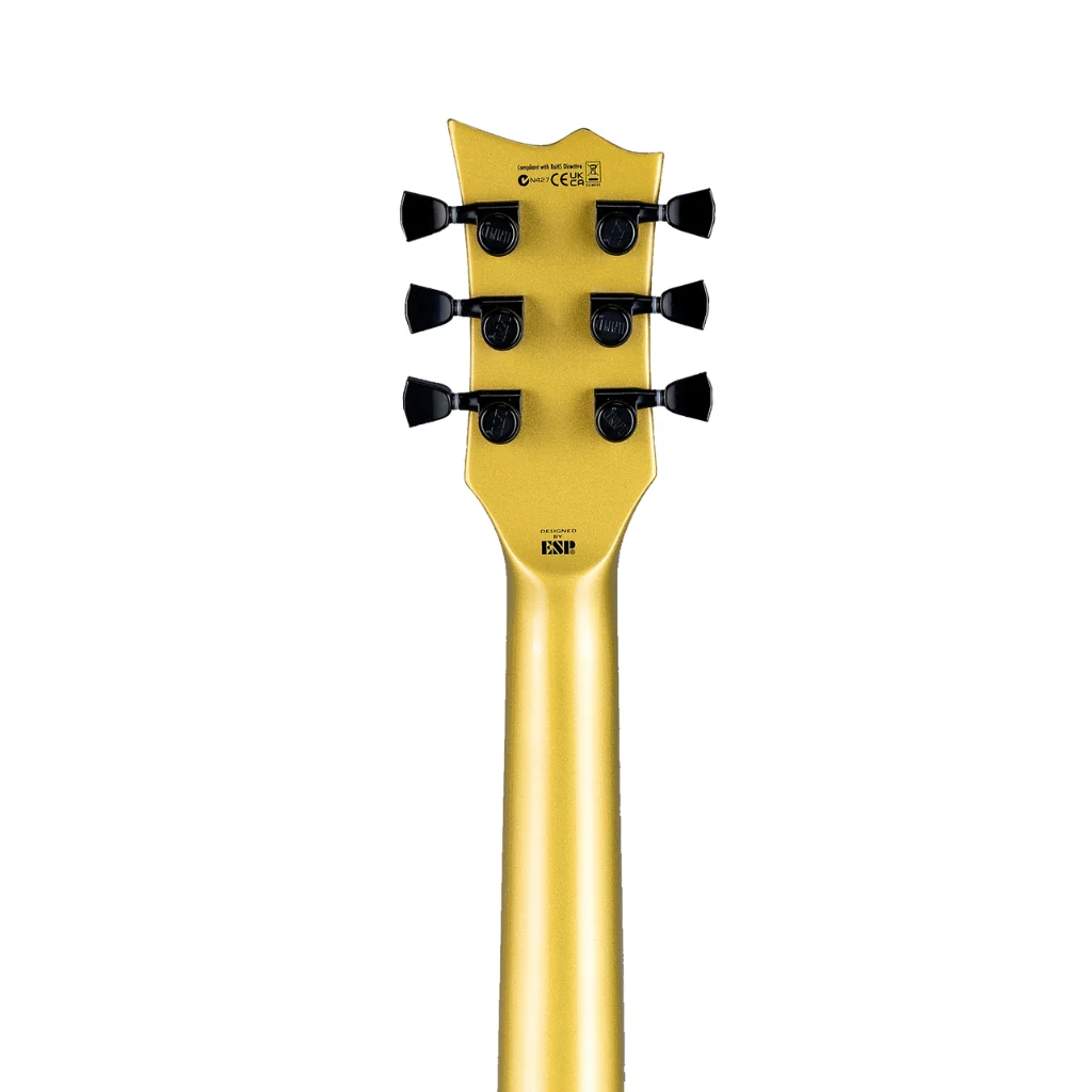 ESP LTD EC-2025 50th Anniversary Electric Guitar - Metallic Gold, Ebony Fingerboard - Image 6