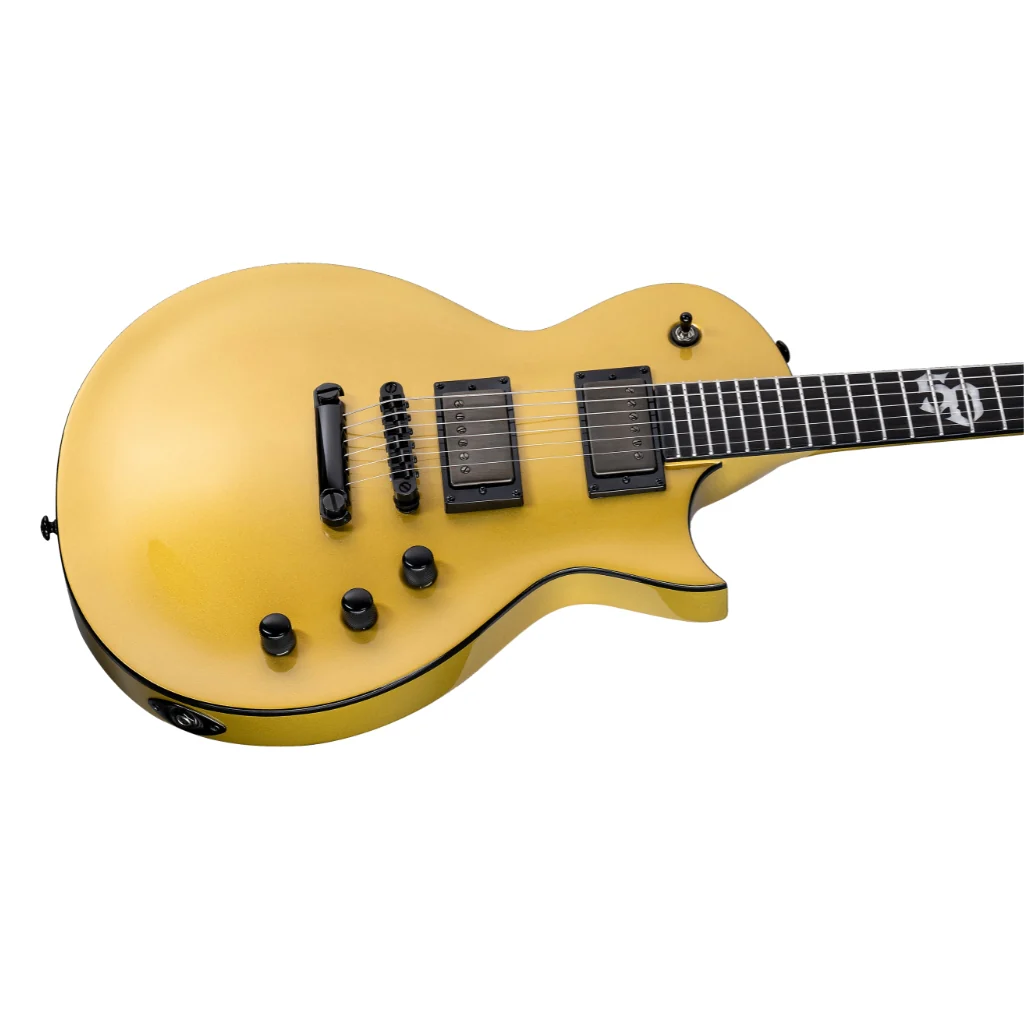ESP LTD EC-2025 50th Anniversary Electric Guitar - Metallic Gold, Ebony Fingerboard - Image 8
