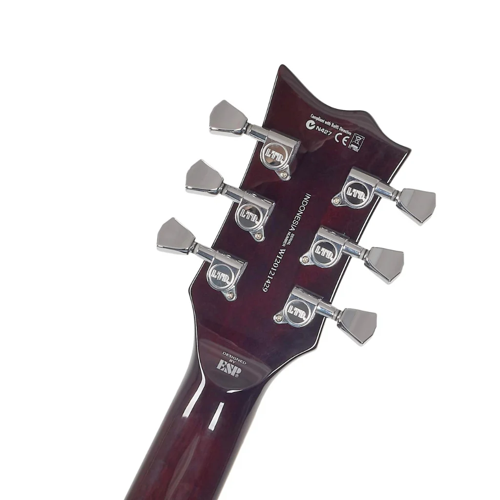 ESP LTD EC-256FM Electric Guitar - Dark Brown Sunburst - Image 5