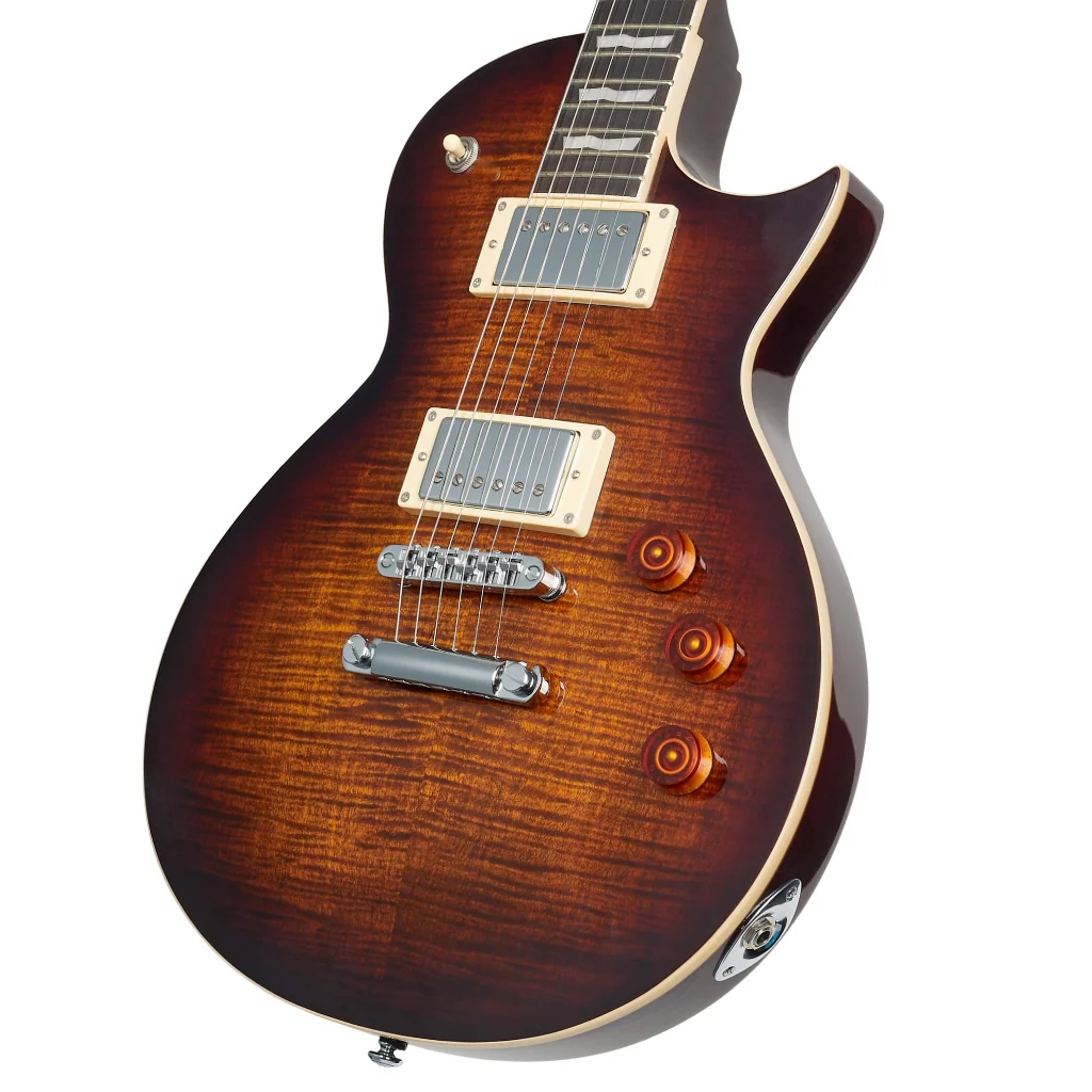 ESP LTD EC-256FM Electric Guitar - Dark Brown Sunburst - Image 6