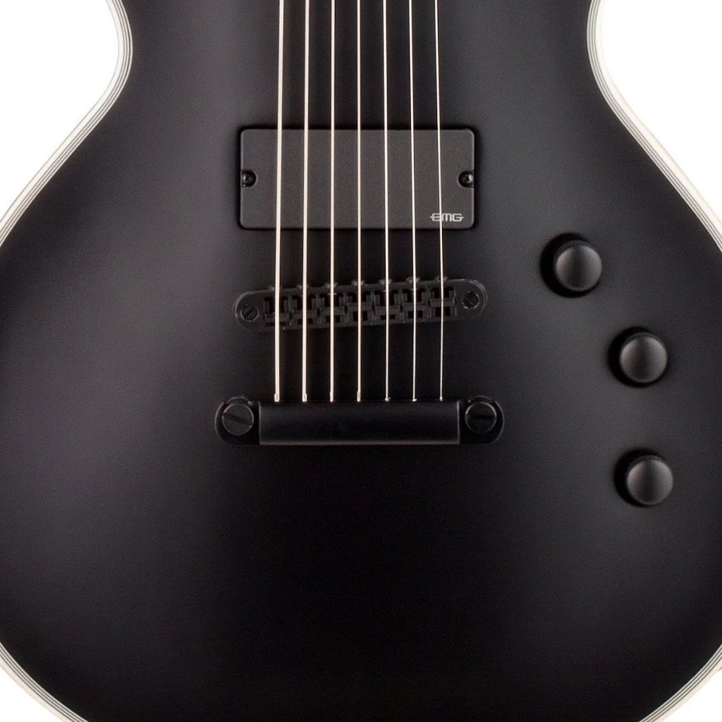 ESP LTD EC-407 7-String Electric Guitar - Black Satin - Image 8