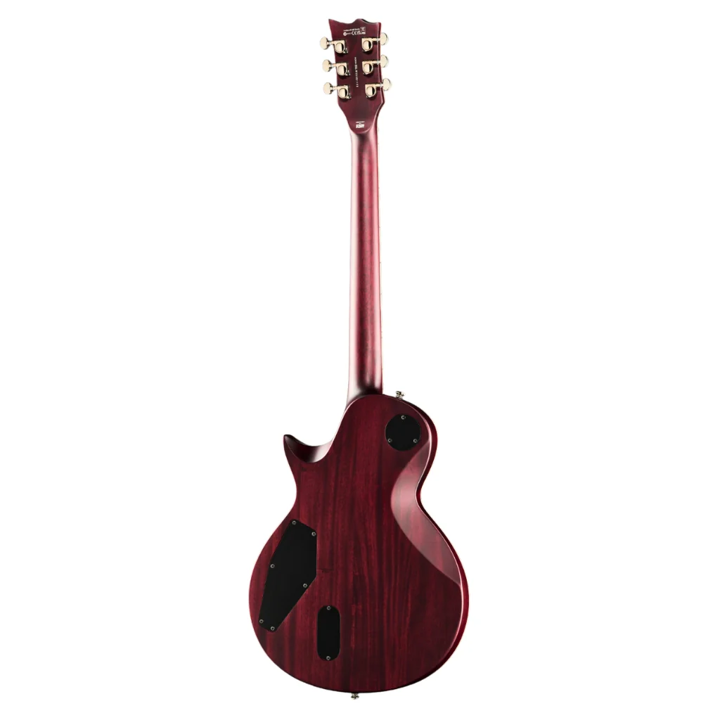 ESP LTD EC401 Quilted Maple Electric Guitar - See Through Black Cherry Sunburst - Image 4