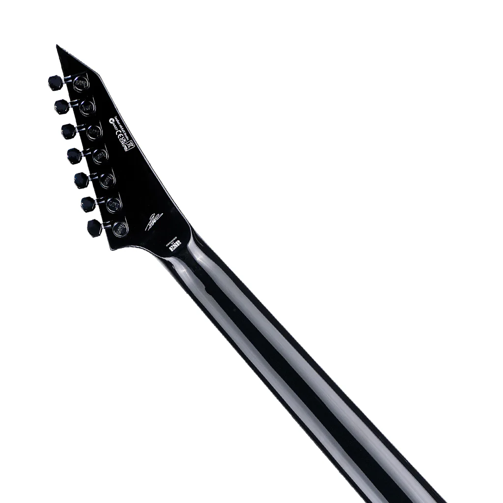 ESP LTD Jack Simmons 7-String Baritone Electric Guitar - Black - Image 6
