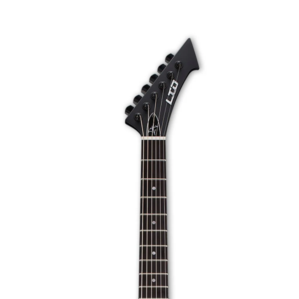 ESP LTD James Hetfield Signature Snakebyte Electric Guitar - Black Satin - LJH-SNAKEBYTEBS - Image 4