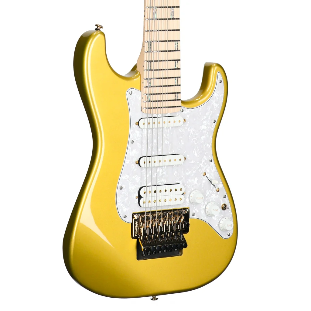 ESP LTD JRV-8FR Javier Reyes Signature 8-string - Metallic Gold - Image 7