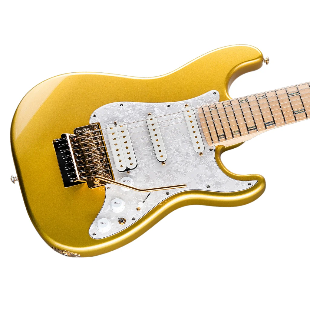 ESP LTD JRV-8FR Javier Reyes Signature 8-string - Metallic Gold - Image 8