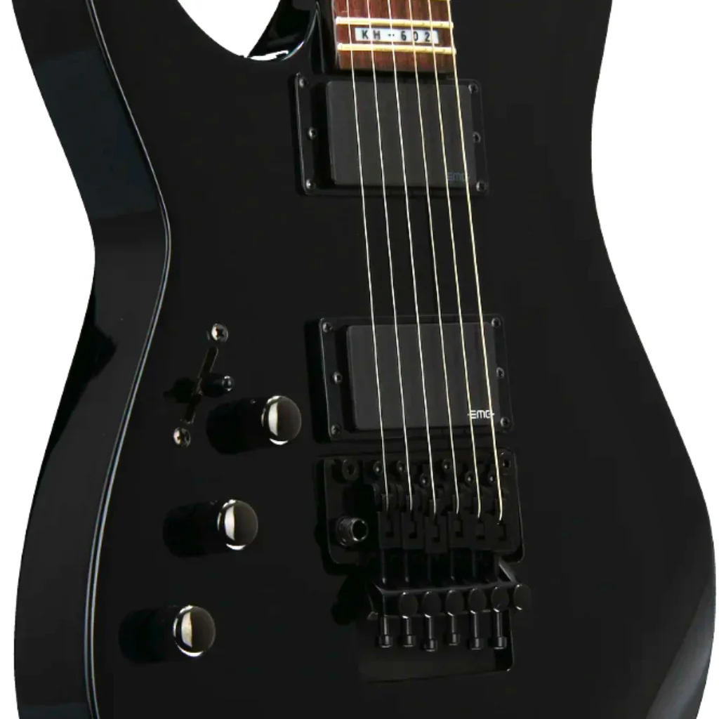ESP LTD KH-602LH Kirk Hammett Signature Left Handed Electric Guitar - Black - Image 6