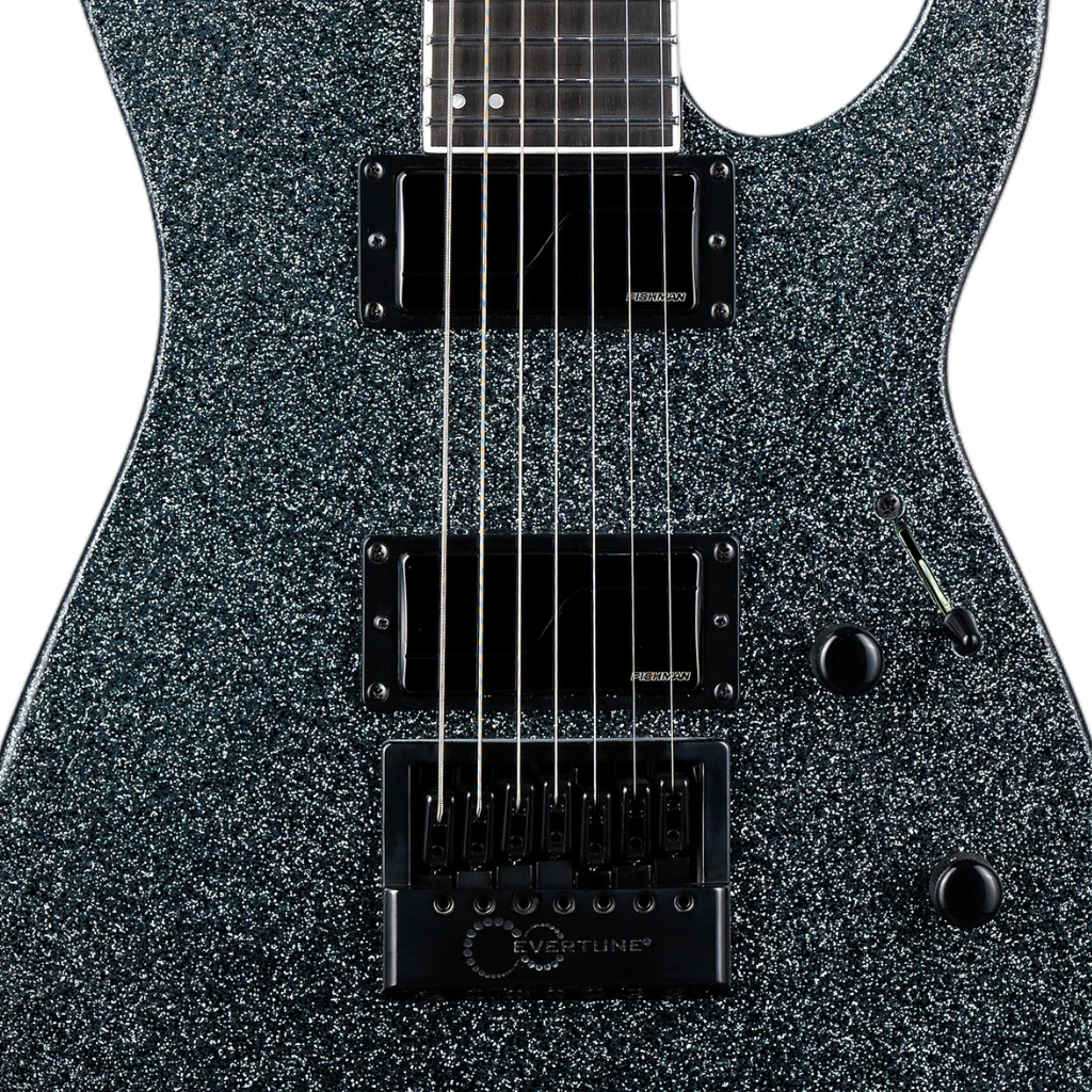 ESP LTD M-1007 Baritone Evertune Electric Guitar - Granite Sparkle - Image 7