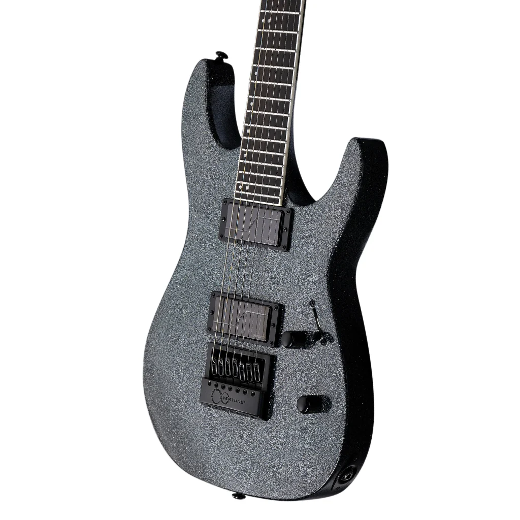 ESP LTD M-1007 Baritone Evertune Electric Guitar - Granite Sparkle - Image 9