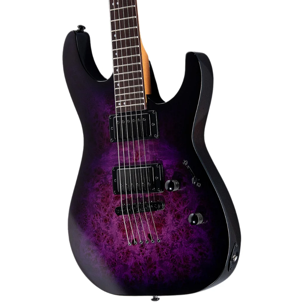 ESP LTD M-200DX NT Electric Guitar - Purple Burst - Image 7