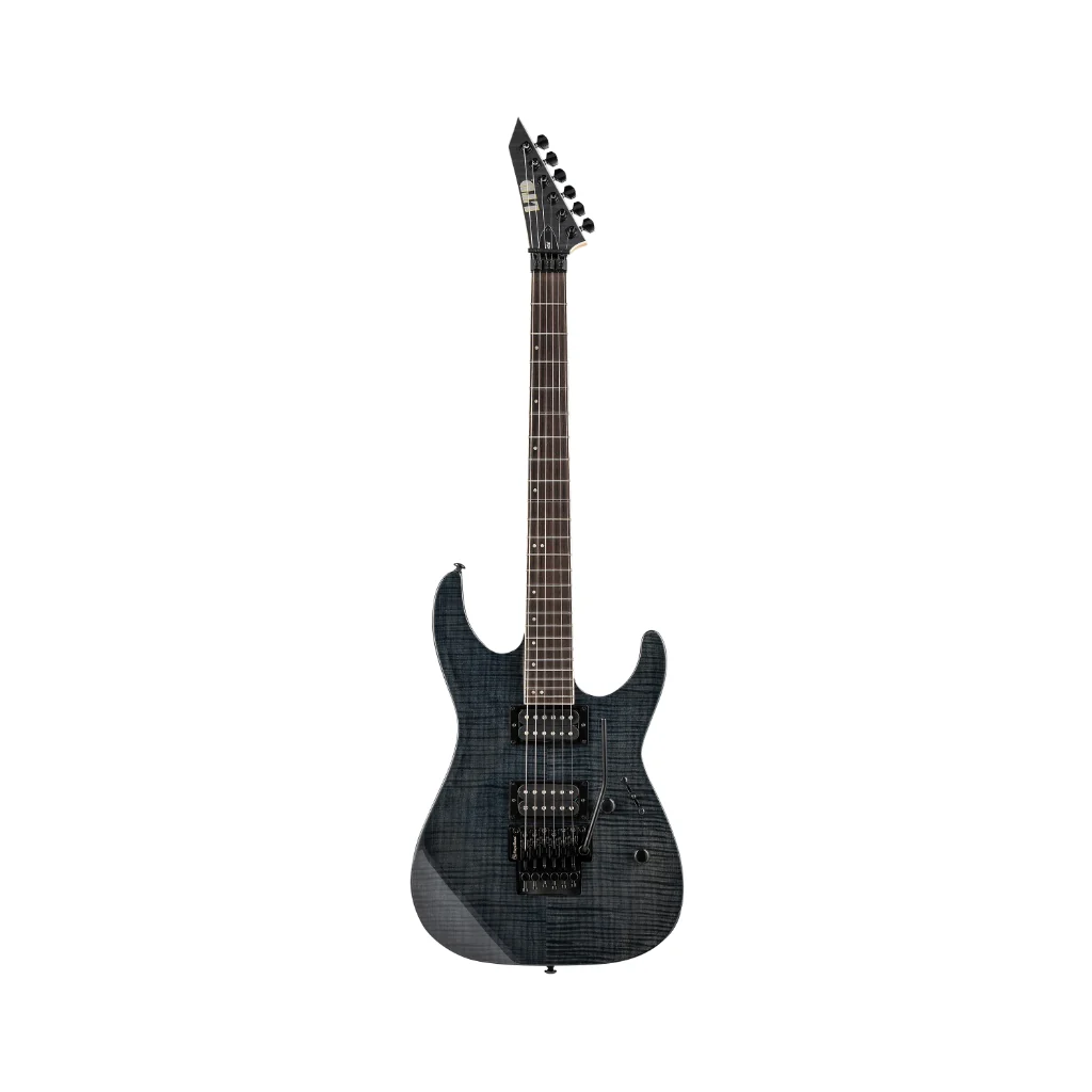 ESP LTD M-200FM Flamed Maple Top Electric Guitar - See Thru Black - Image 3