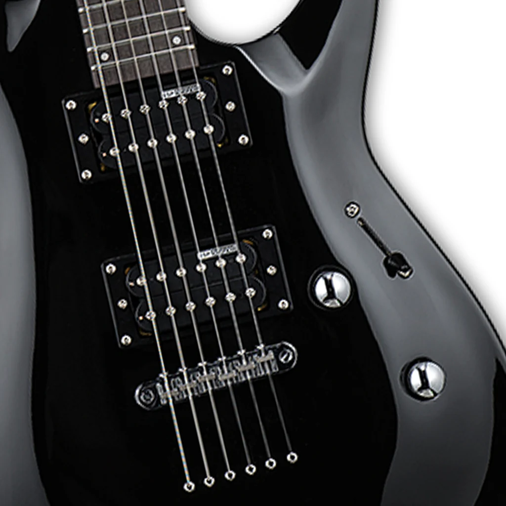 ESP LTD MH-10 Electric Guitar w/ Gig Bag - Black - LMH-10KITBLK - Image 6