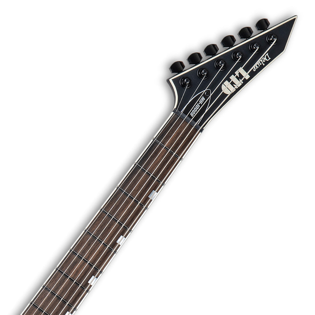 ESP LTD MH-1000 Baritone Black Satin Left Handed - Image 5