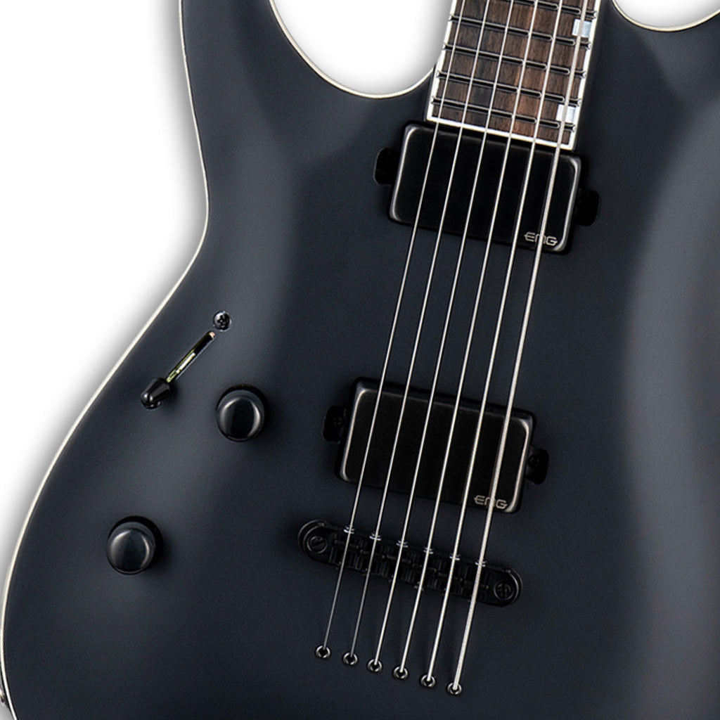 ESP LTD MH-1000 Baritone Black Satin Left Handed - Image 7