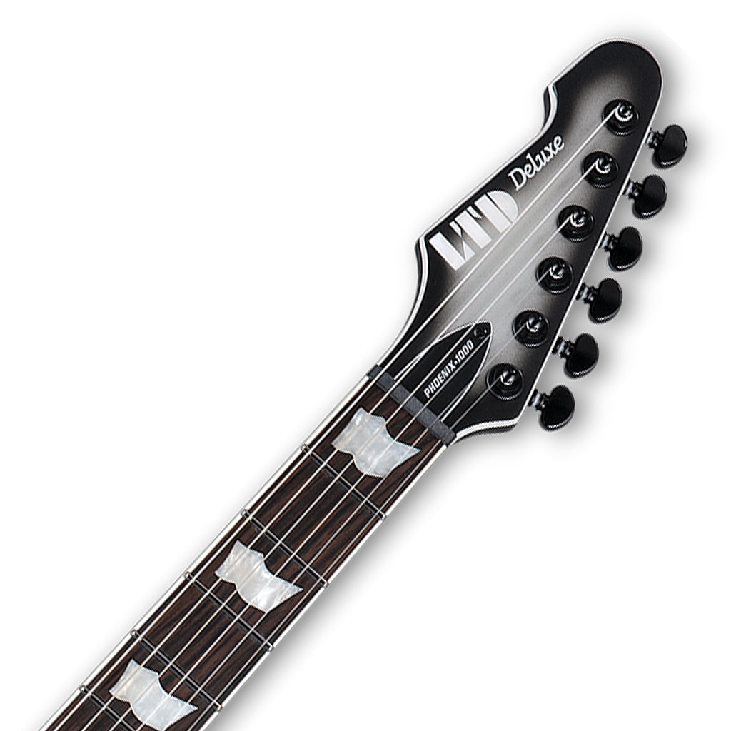 ESP LTD Phoenix-1000 EverTune Electric Guitar - Silver Sunburst Satin - Image 4