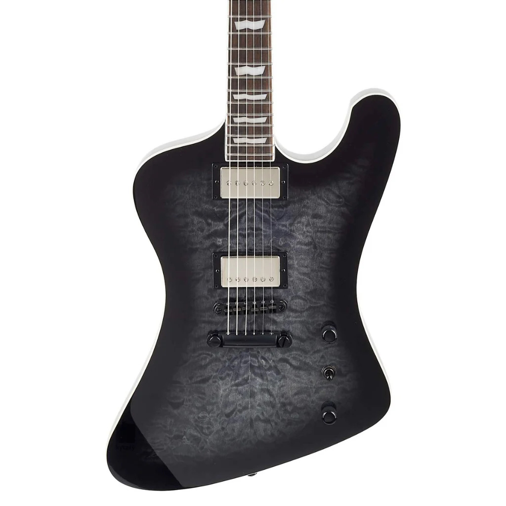 ESP LTD Phoenix-1000 QM Electric Guitar - See-thru Black Sunburst