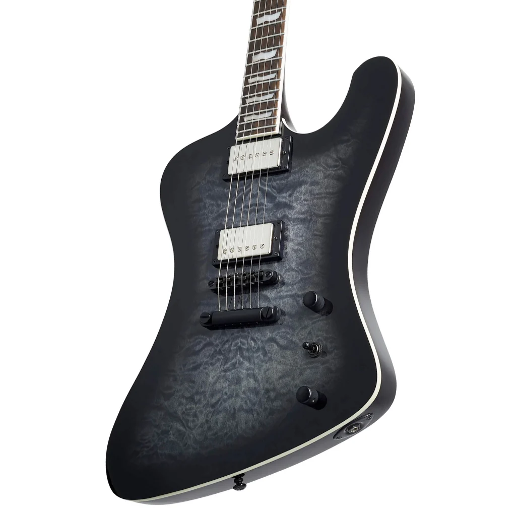 ESP LTD Phoenix-1000 QM Electric Guitar - See-thru Black Sunburst - Image 6