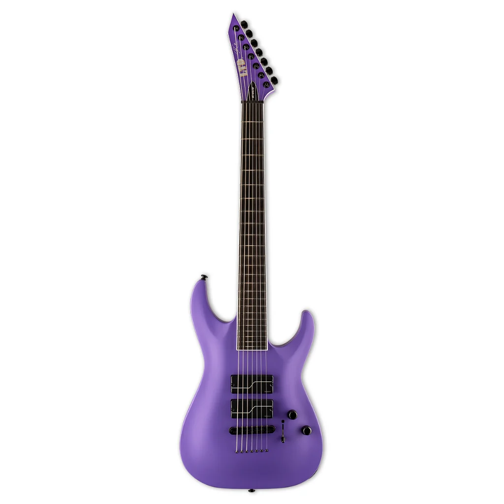 ESP LTD Stephen Carpenter SC-607 Baritone Electric Guitar - Purple Satin - Image 3