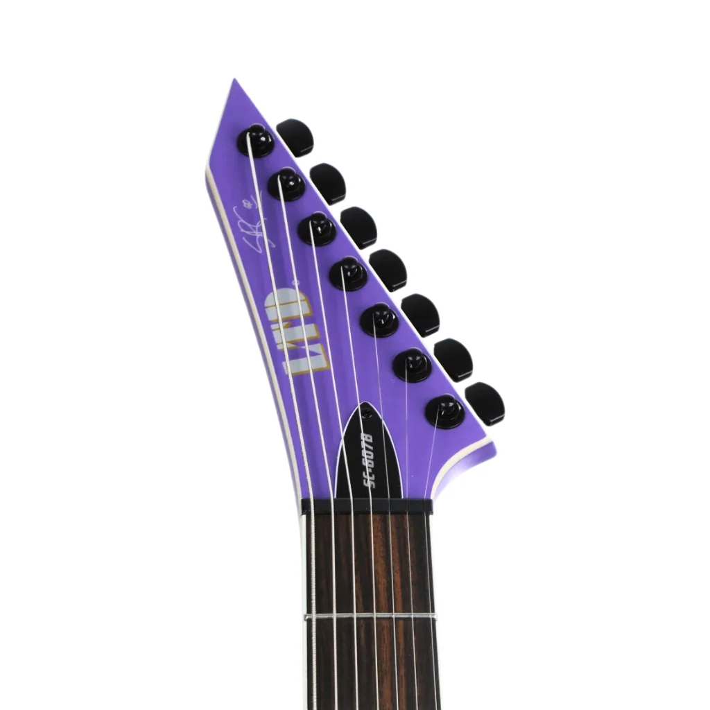 ESP LTD Stephen Carpenter SC-607 Baritone Electric Guitar - Purple Satin - Image 5