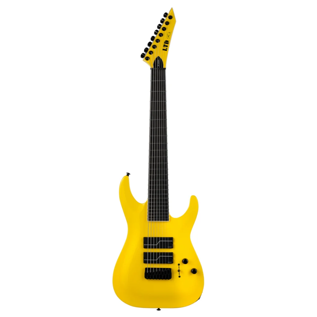 ESP LTD Stephen Carpenter SC-608 Fishman Pickups Electric Guitar - Yellow - Image 3