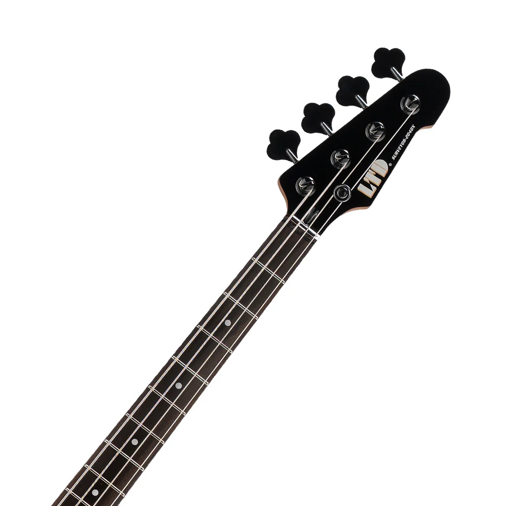 ESP LTD Surveyor 204 Bass Guitar - Red Burst - Image 5