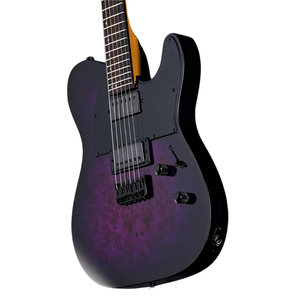 ESP LTD TE-200DX Electric Guitar - Purple Burst - Image 7
