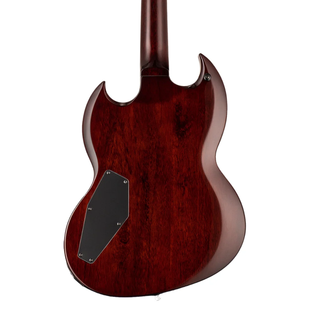 ESP LTD Viper-256 Electric Guitar - Dark Brown Sunburst - Image 2